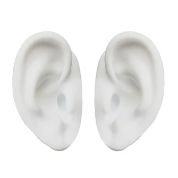 1 Par Človeško Uho Model Smolo Litje Plesni Silikonski Prilagodljiv Earmold Uho Prikaže