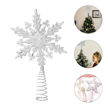1pc Strokovno Božično Drevo Pokrivalo Snežinka Oblikovan Božično Drevo Ornament