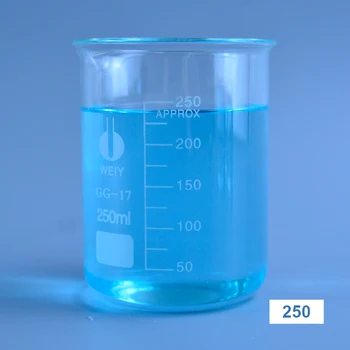 250 ml Nizko Obliki Gtk Kemijo Laboratory Borosilicate Steklo, Prozorno Gtk Zgosti z žlebu 1PC