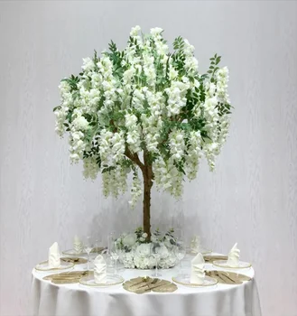 2pcs Prilagodite Umetno Sakura Dreves centerpieces Dobavitelj Poroko Dekor Tabela flower stand Centerpieces Češnjev Cvet Drevo