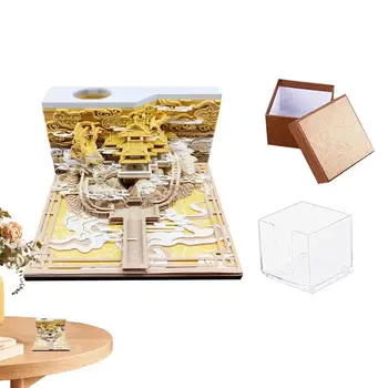3D Memo Pad 3D Tiantan Zmaj Memo Blazine Papir Umetniške Koledar Pad Lepljive Opombe Beležnica Post Ugotavlja, Prvotno DIY Artsy Blazine