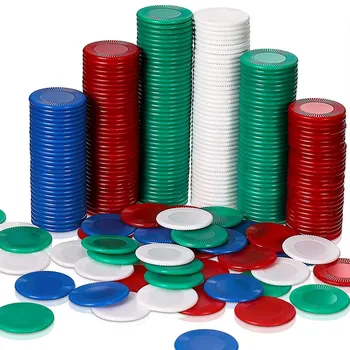 400 Kosov Plastike Poker Čipi Igro Žetone 4 Barve Števec Kartico za Igranje Igre Štetje Bingo Igro Žetone, Kartice, 3