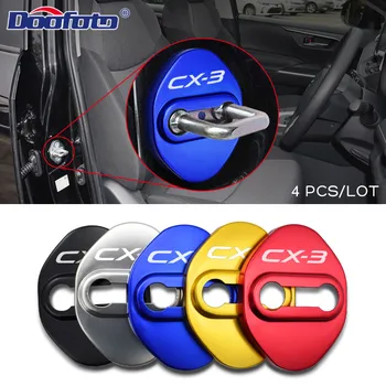 4pcs /nastavite Vrata Avtomobila za Zaklepanje Pokrova Nalepke Primeru Značko Emblemi Pribor Za Mazda Cx-3 CX3 CX 3 Dekoracijo