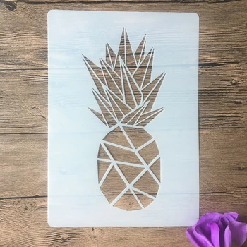 A4 29 * 21 cm ananas Mandala DIY Matrice Stensko Slikarstvo Album Kolorit Reliefi Album Dekorativni Papir, Kartice Predlogo