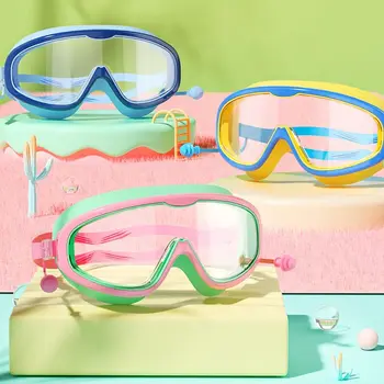 Anti Meglo Plavalna Očala Otroci, ki so Velikega Okvirja Širok Pogled Plavanje Orodja Ultralahkih HD Plavati Očala za Plavanje