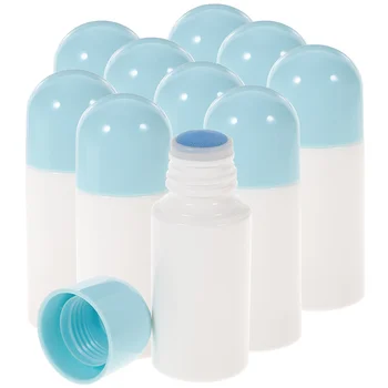 Beavorty Plastične Posode Goba Glavo Aplikator Steklenica 50 ml 10Pcs Roll Liniment Steklenice lahko ponovno polnijo Roller Sub Steklenice