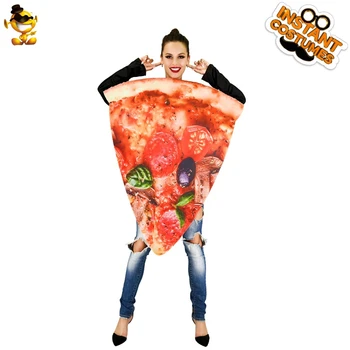 Halloween Party Festival Sveže Okusna Pizza Kostume Unisex Odrasle Kostume Cosplay Smešno, Sadje Pizza Maskota Kostum