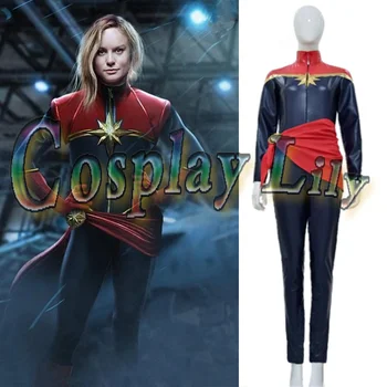 Kapetan Carol Danvers cosplay kostum kapetan cosplay kostum obleko Carol Danvers jumpsuit
