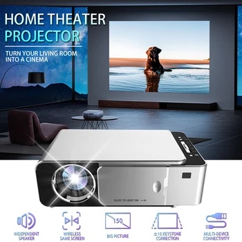 Kino projektor Inteligentni Kino videoprojektor Keystone correction Prenosni projektor 30~150 cm Brezžični Zaslon Domov