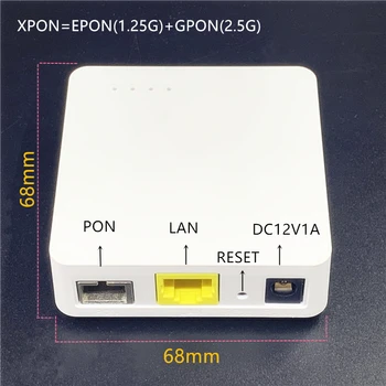 Minni ONU angleški 68MM XPON EPON1.25 G/GPON2.5G G/EPON ONU FTTH modem G/EPON usmerjevalnik, ki je združljiv angleški Različici ONU MINI68*68MM