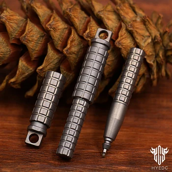 Titanove Zlitine Taktično Pen Mini Žep Pero Prostem Keychain Pero Prenosni Nevtralno Pisanje Pero EOS