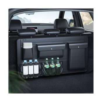 Visoka Zmogljivost Nastavljiv Avto Škatla za Shranjevanje Backseat 5 Torba za Prtljažnik Organizator Multi-Uporabite PU Avto Nazaj Organizator z Vrečko