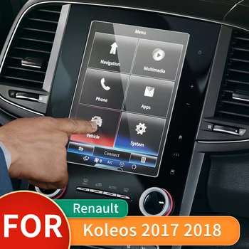 Za Renault Koleos 2017 2018 8.7 inche Avto GPS Navigacija LCD Zaslon Kaljeno Zaščitno folijo Auto Notranje zadeve Zaščito Dodatki