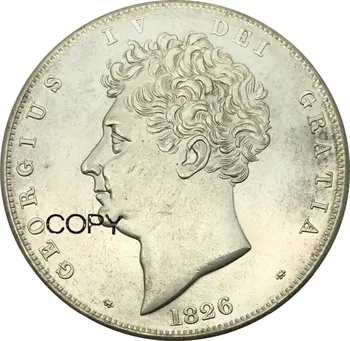 Združeno Kraljestvo 5 Funtov George IV 1826 Medenina Kovinski Kopijo Kovancev