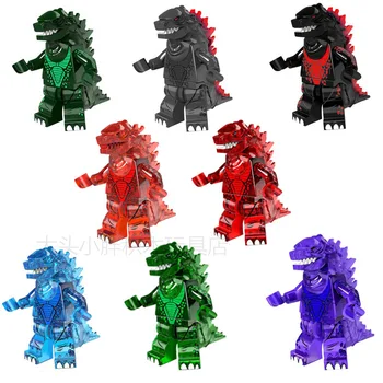 Združljiv z Lego Godzilla gradniki minifigure Ghidorah Altman Cero Pošast Fant Sestavljeni Igrače