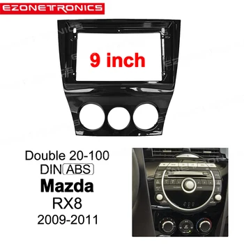 1/2Din Avto DVD Le Okvir Avdio Vgradnjo Adapter Dash Trim Facia Plošča 9 inch Za Mazda RX8 2009-2010-2011 Dvojno Radio Predvajalnik