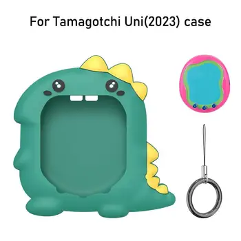 1 Nastavite za Tamagotchi (2023) Jjeza Igre Konzole Silikonska Zaščitna torbica Srčkan Dinozaver Krava na Praske odporen Zaščitni Lupini