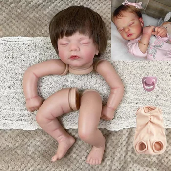 19Inches Naslikal Rodi Punčko Sam Nesestavljeni Z Presajanje Las 3D Kože, Vidne Žile Nedokončane Lutka Deli S Krpo Telo
