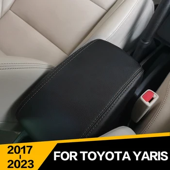 1PCS Avto nasloni za roke Polje Pokrov Center Konzola Dekorativna Notranja Oprema Za Toyota Yaris 2017 2018 2019 2020 2021 2022 2023