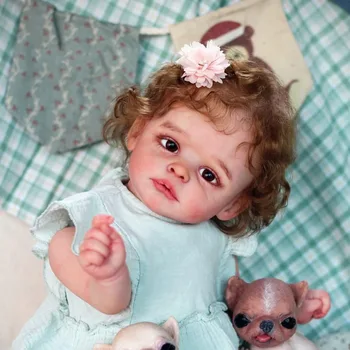 20 Cm Joleen Bebe Prerojeni Lutke 3D Kože Realne Živ Veren Newborn Baby Ročno izdelan iz Silikona, Lutka, Otroci, Dekleta Darilo