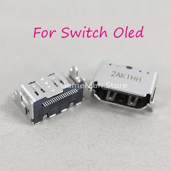 20pcs Za Nintendo Stikalo OLED TV HDMI-združljiva Vrata Vtičnico HD Vmesnik Rep Plug Zamenjava Igre Pribor