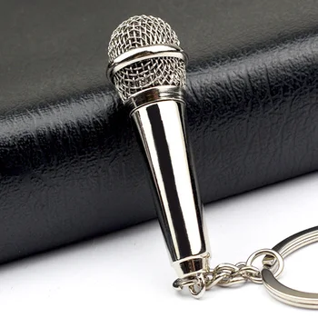 2pcs Mikrofon Keychain Vrečko Visi Obesek Vrečko Lepe Viseče Dekor Ključnih Verige Oskrbe