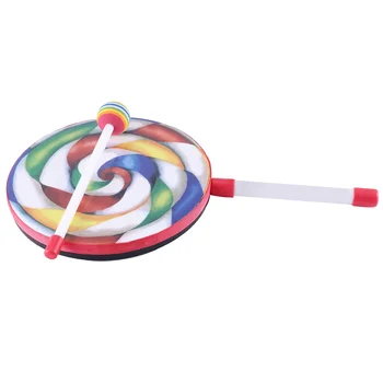 5Pack 8Inch Lollipop Boben s Kladivom Mavrične Barve, Glasbe Ritem Instrumenti Otroci Baby Otroci Igrajo Igrača