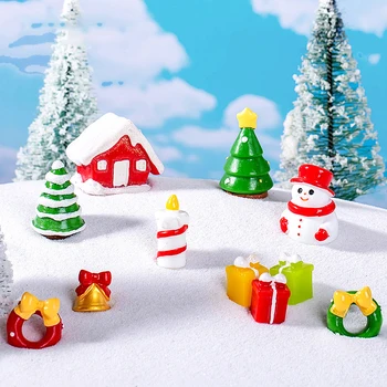 Božično Darilo Miniaturni Santa Claus Snežaka Figurice Mini Krajine Oprema Za Dom Okraski Soba Desk Kawaii Ornament