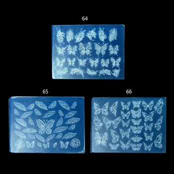 Carving Silikonski Kalupi Žigosanje Vzorec DIY UV Gel Crystal Nails Predlogo Umetnosti Plesni DIY Carving Plesni R3MC