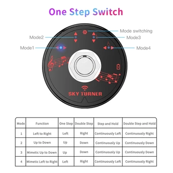 Glasba Stran Turner za Tablete, Bluetooth, združljivega za Flip Strani, od Glasbe Programske opreme, nadzira Nožno Stikalo GXMF