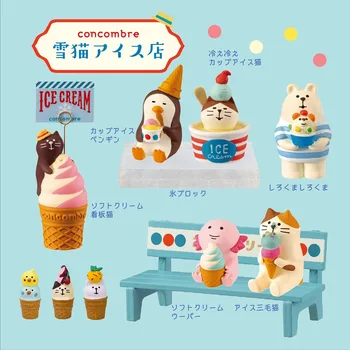Japonski Živil Zakka Poletje Ice Cream Popsicle Cone Serije Namizno Dekoracijo Smolo Obrti Igrače Zbirateljske Darila