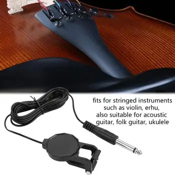 Pretvornik Piezo Pickup Visoke Kakovosti Piezo Obrnite Mikrofon Mikrofon Lahki Violino Piezo Pickup za Instrument