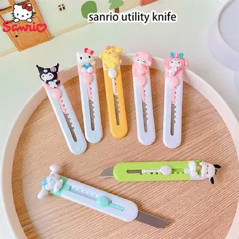 Sanrio Kuromi Hello Kitty Pripomoček Nož Moja Melodija Anime Slika Prenosni Cut Papir Razpakiranju Express Razpakiranju Žepni Nož Dekle Darilo