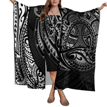 Tovarne Neposredno Prodajo Retro Tribal Stil Oblačenja Žensk Cape Polinezijski po Meri Visoko Kakovost Krilo Šal Cape Gaza Kletko
