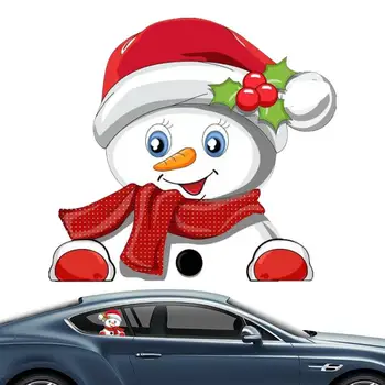 Ustvarjalne Smešno Risanka Božič Santa Claus Nalepke Za Avto Noč Varno Vožnjo Avto Nalepke Smešno Snežaka Nalepke Accessoriess