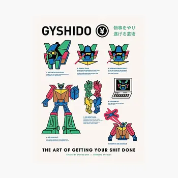 V Gyshido Manifest Plakat Sitcker za Smešno Dekor Steklenice Vode Nalepke Začetnem Oknu Prtljage Tisk Art Dnevna Soba Anime