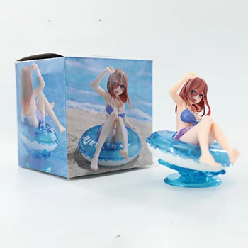 V Quintessential Quintuplets Slika Plavati Obroč Miku Nakano Anime Figuric Seksi Dekle Zbirka Kip Model Igrače Darila