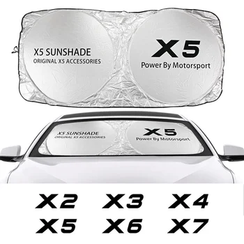 Vetrobransko steklo avtomobila Sonce Odtenek Kritje Dodatki Proti UV Reflektor Za BMW X5 E70 F15 G05 X1 F48 X3 F25 X6 E71 X2 F39 X4 F26 X7 G07
