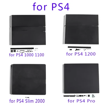 Zaščitno Sprednji Spodnji Lupini Za PS4 pro slim Konzole Črno Barvo Za PS4 1000 1100 1200 2000 Stanovanj Primeru Za PlayStation 4